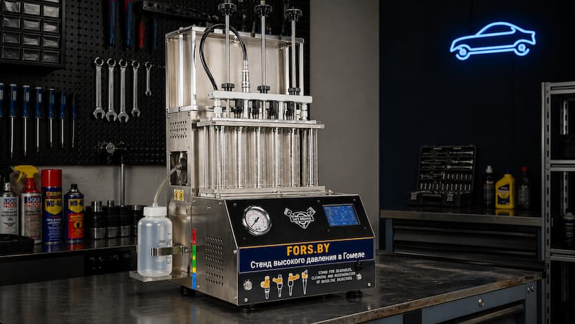 Стенд высокого давления для диагностики бензиновых форсунок в Гомеле
